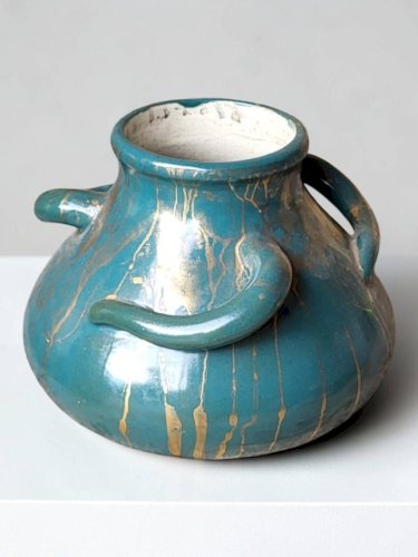 Vase Art déco en Grès par Léon Pointu, 1920s