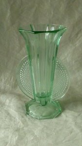 ART DECO GLASS VASE 1930s