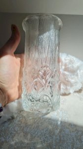 Vase art déco en verre moulé  italy fidenza