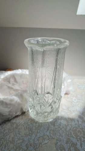 Vase art déco en verre moulé  italy fidenza