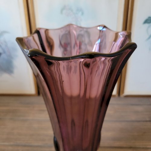 Vase art déco Val Saint Lambert Luxval attribué à Charles Graffart