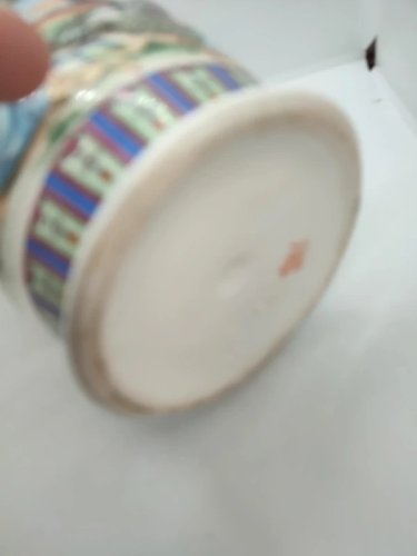 Vase asiatique decor style japonnais en bon etat