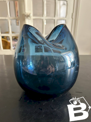 vase bleu scandinave