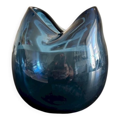 vase bleu scandinave