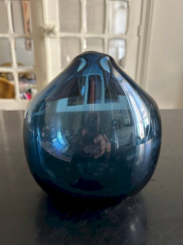 vase bleu scandinave
