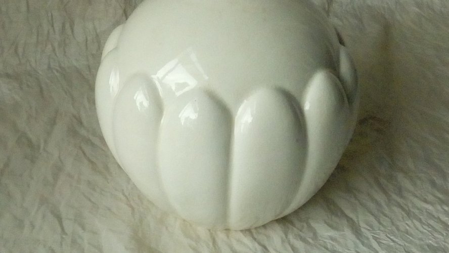 VASE BOULE EN FAIENCE ST CLEMENT ART DECO**