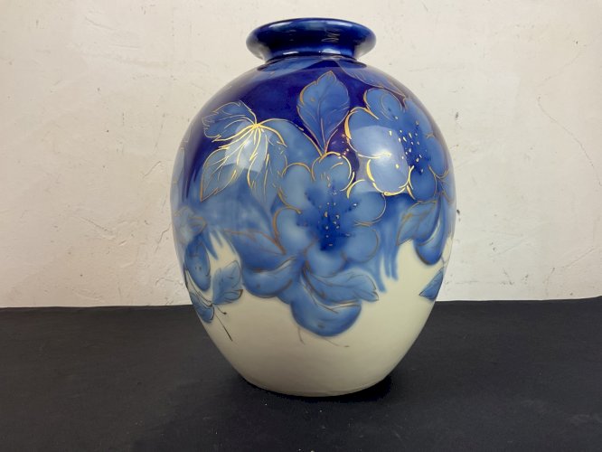 Vase boule en porcelaine émaillée de Camille Tharaud 1878-1956 Limoges