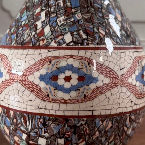 Vase boule Gerbino Vallauris XXe M3699