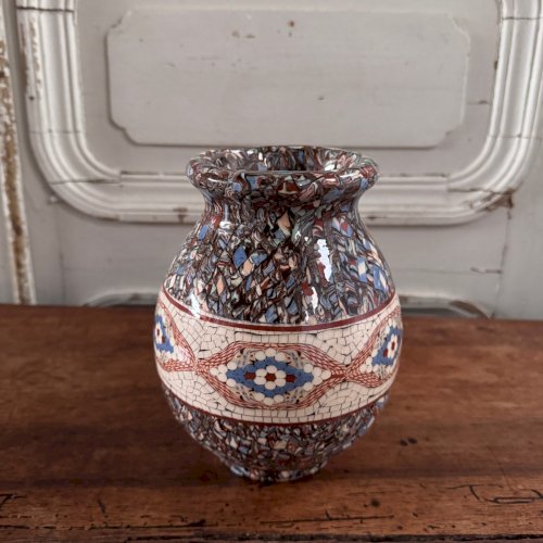 Vase boule Gerbino Vallauris XXe M3699