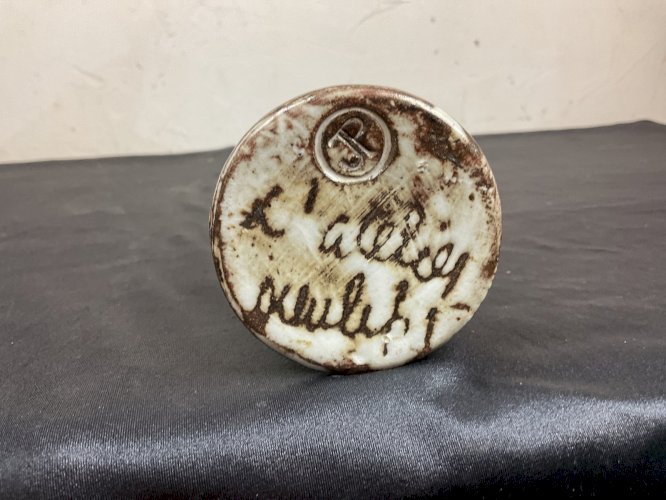 VASE BOUTEILLE CERAMIQUE ATELIER DIEULEFIT JACQUES POUCHAIN 1960'S