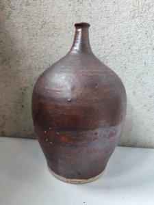 bottle vase in stoneware signed Alain Rech in Biot? in good condition