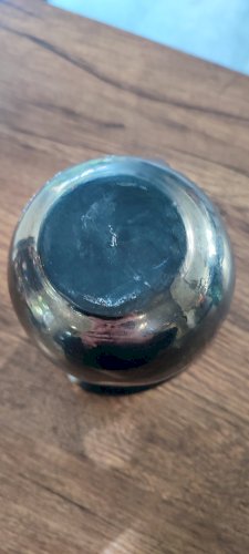 Vase céramique irisée années 60 signé