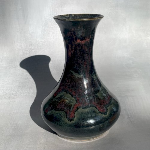 Vase céramique vintage signé CG ou GG ? Goubely ? à identifier Haut.~16.3cm