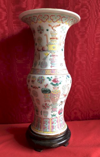 VASE CHINOIS PORCELAINE /FAÏENCE CHINE