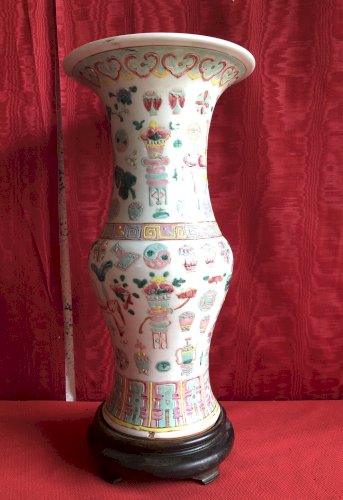 VASE CHINOIS PORCELAINE /FAÏENCE CHINE