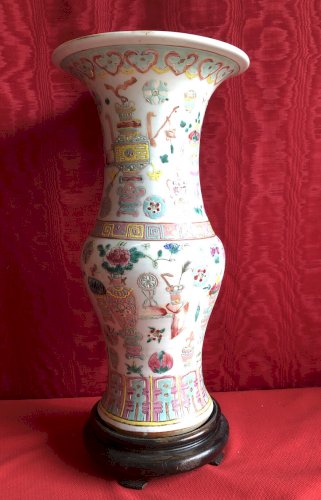 VASE CHINOIS PORCELAINE /FAÏENCE CHINE