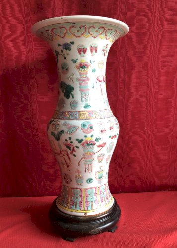 VASE CHINOIS PORCELAINE /FAÏENCE CHINE