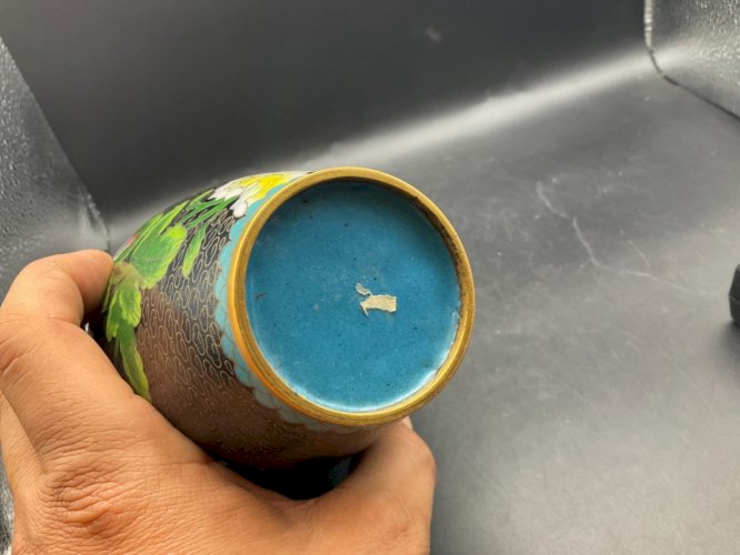 Vase Cloisonne, Zi Jin Cheng