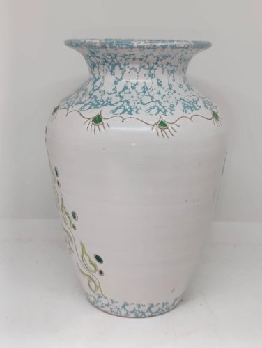 vase decor oiseau signé ceramiche loi dorgali sardegna en bon etat