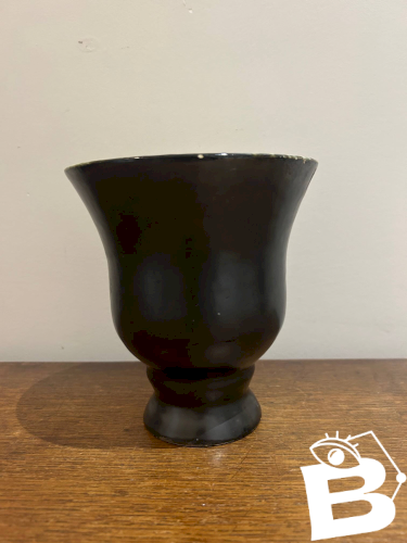 Vase des années 50 noir et blanc