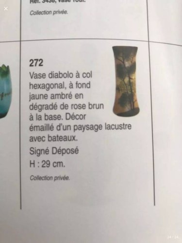 Vase Diabolo Legras & Cie. - François-Théodore Legras