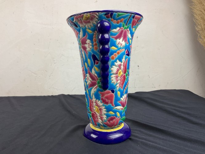Vase EMAUX de LONGWY FRANCE FORME 3438