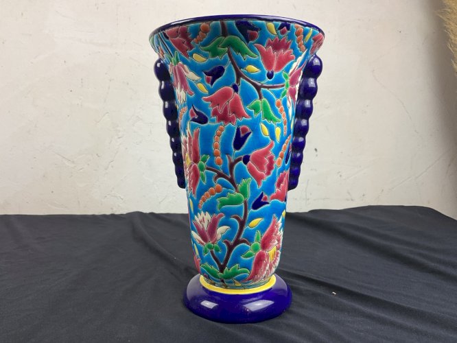 Vase EMAUX de LONGWY FRANCE FORME 3438