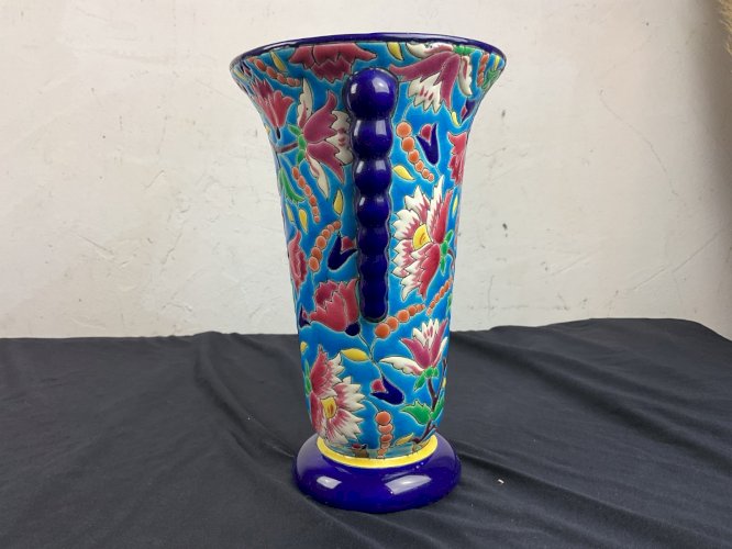 Vase EMAUX de LONGWY FRANCE FORME 3438
