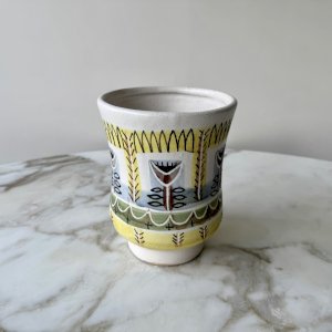 Vase en céramique 1960 Les Argonautes Vallauris fond blanc M3924