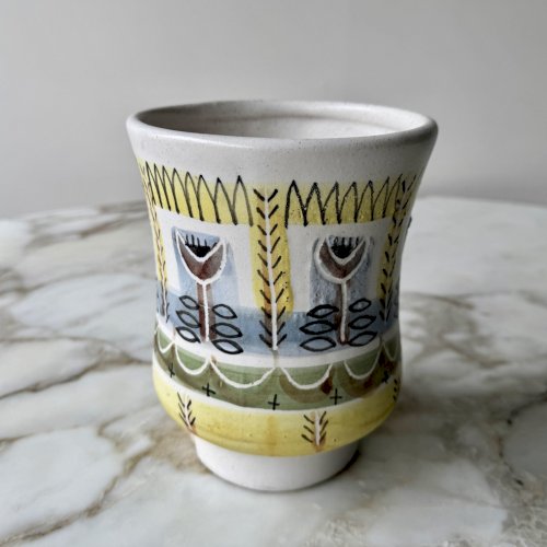 Vase en céramique 1960 Les Argonautes Vallauris fond blanc M3924