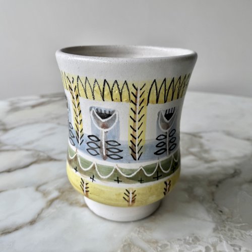 Vase en céramique 1960 Les Argonautes Vallauris fond blanc M3924