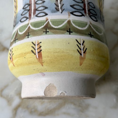 Vase en céramique 1960 Les Argonautes Vallauris fond blanc M3924