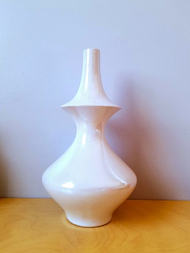 Vase en céramique blanche 