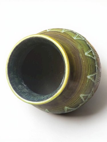Vase en céramique dAccolay 1960s