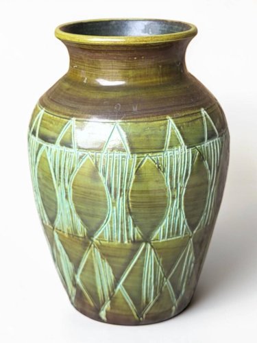 Vase en céramique dAccolay 1960s