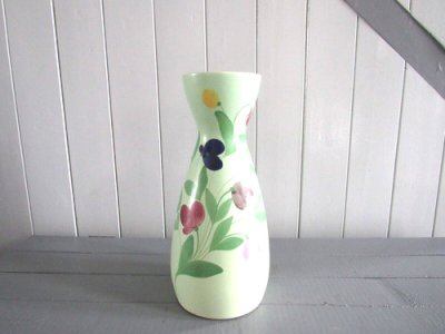 Vase en céramique décor floral St Clément