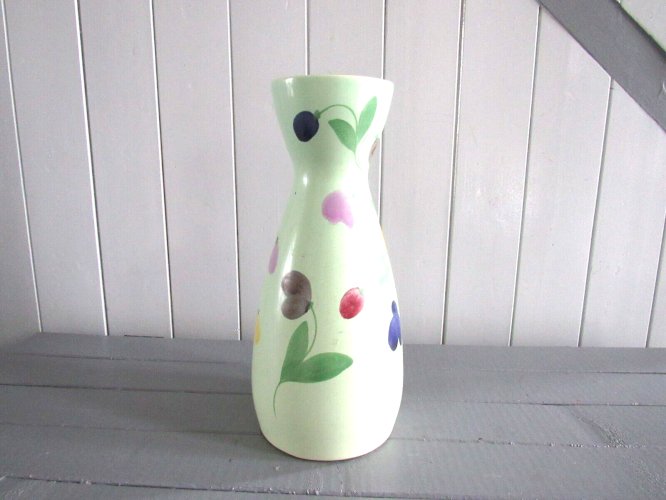 Vase en céramique décor floral St Clément