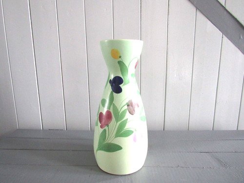 Vase en céramique décor floral St Clément