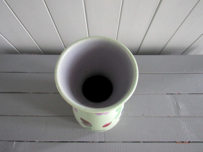 Vase en céramique décor floral St Clément