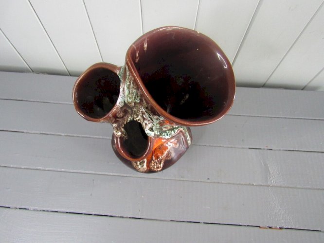 Vase en céramique émaillée Vallauris vintage