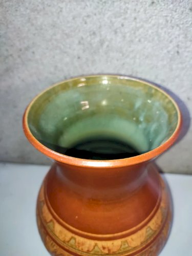 vase en ceramique style amerique du sud signé Serge jamet en bon etat