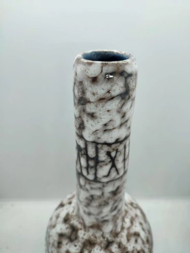 Vase en céramique vintage années 60 style fat lava dorigine allemand ou hongrois en bon etat
