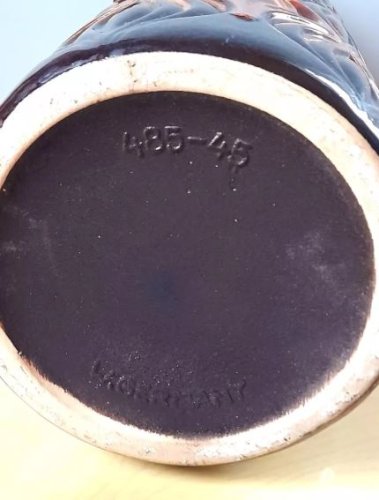 Vase en céramique XL , West germany 1960s