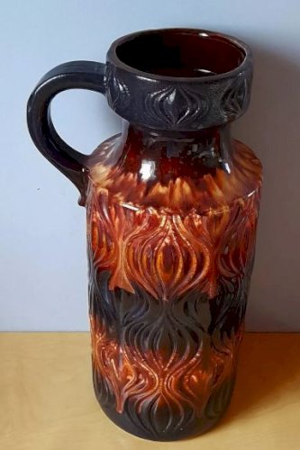 Vase en céramique XL , West germany 1960s