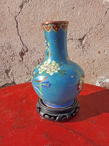 Vase en cloisonné Chinois