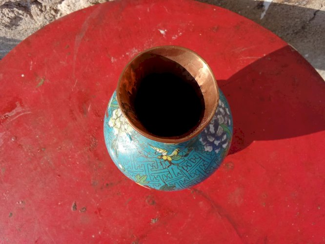 Vase en cloisonné Chinois