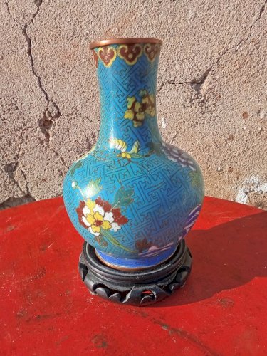 Vase en cloisonné Chinois