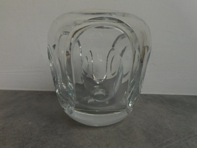 VASE EN CRISTAL BLANC ANCIEN