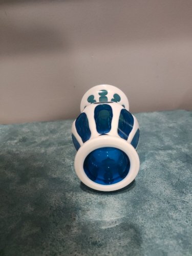 Vase en cristal de bohème Overlay