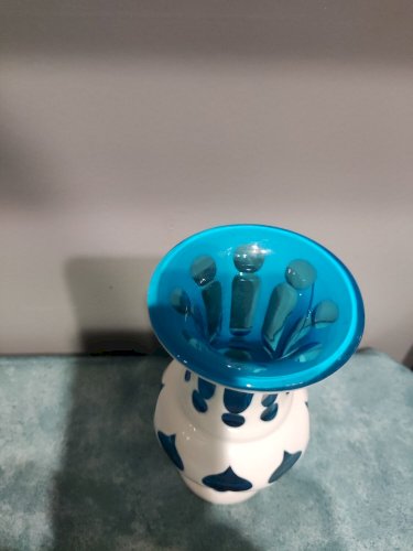 Vase en cristal de bohème Overlay